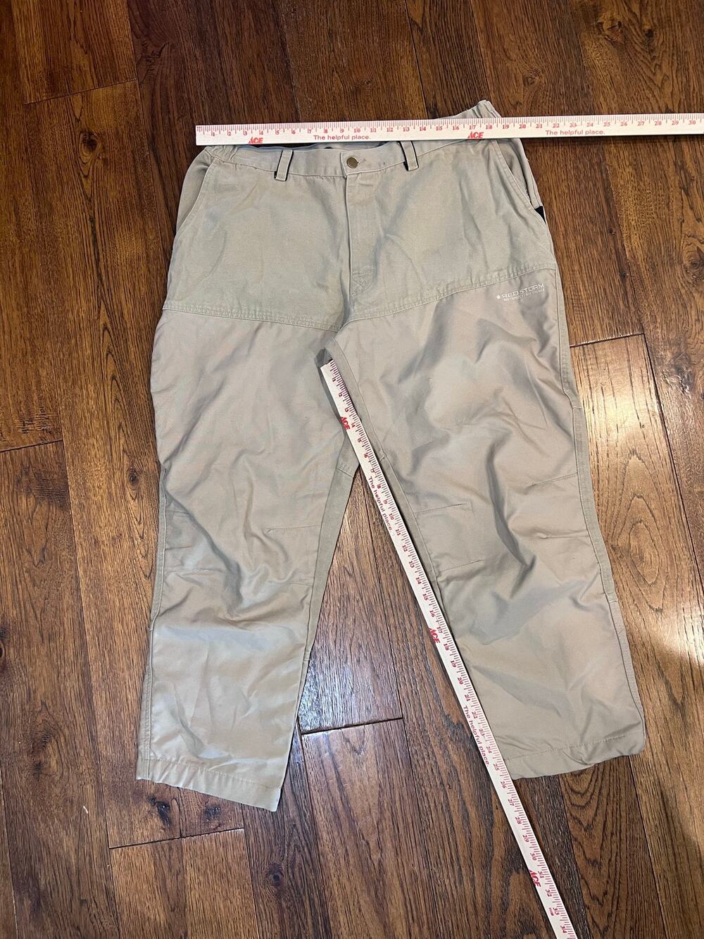 Redstorm Waterproof Breathable Scheels Outfitters Work Pants 30x27 Short Beige